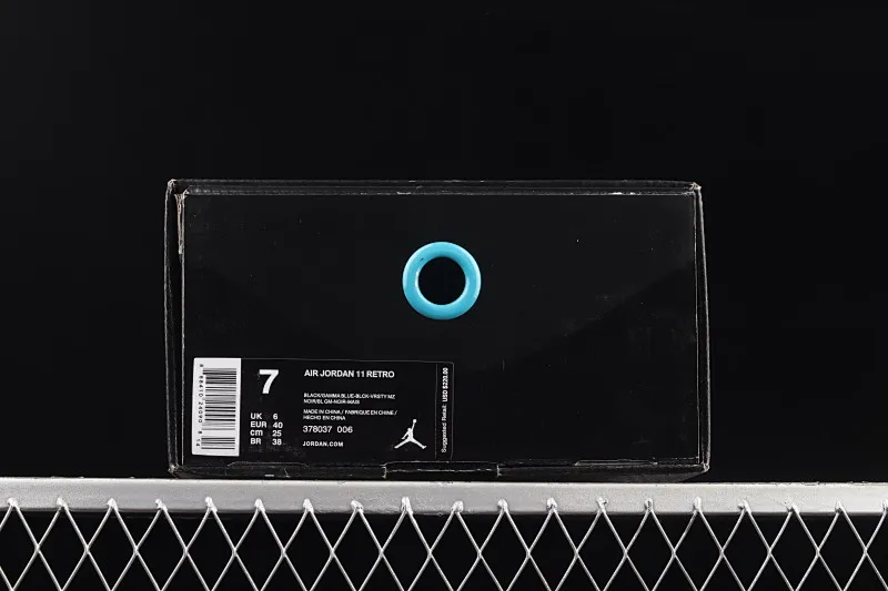 All categories Air Jordan Jordan series basketball shoes Air Jordan 11 F version Air Jordan Retro 11 Gamma AJ11 Gamma blue Joe 11 black and blue 378037-006